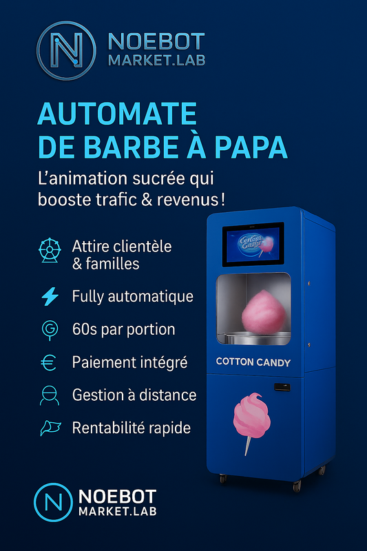 Automate à barbe à papa qui attire et fidélise