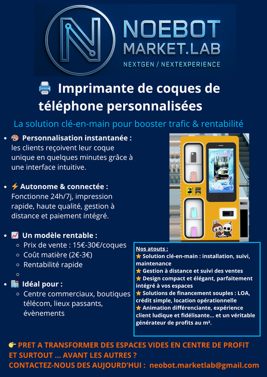 Imprimante de coques de téléphone personnalisées - Capacité 276